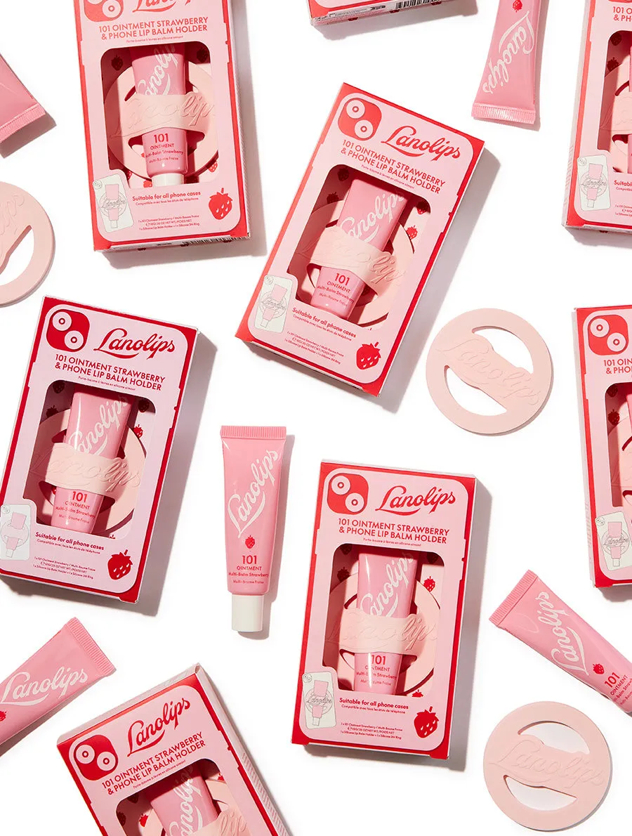 101 Ointment Strawberry & Phone Lip Balm Holder