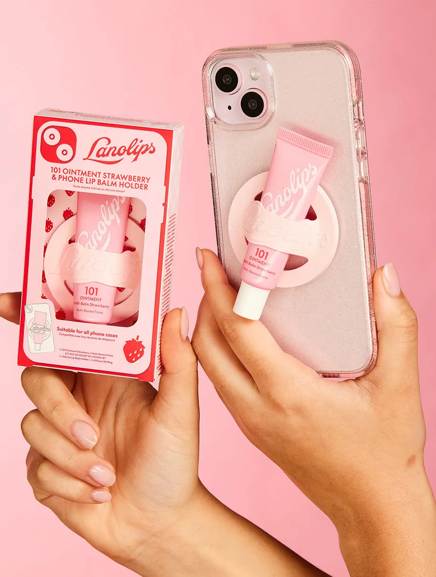 101 Ointment Strawberry & Phone Lip Balm Holder