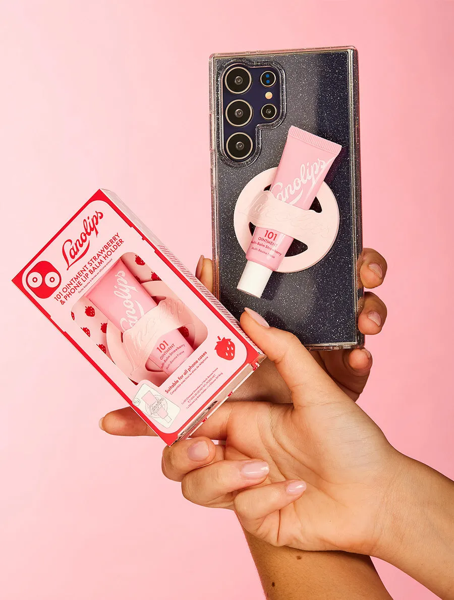 101 Ointment Strawberry & Phone Lip Balm Holder