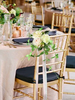 6Pcs Blush & Cream Aisle Flower Arrangement