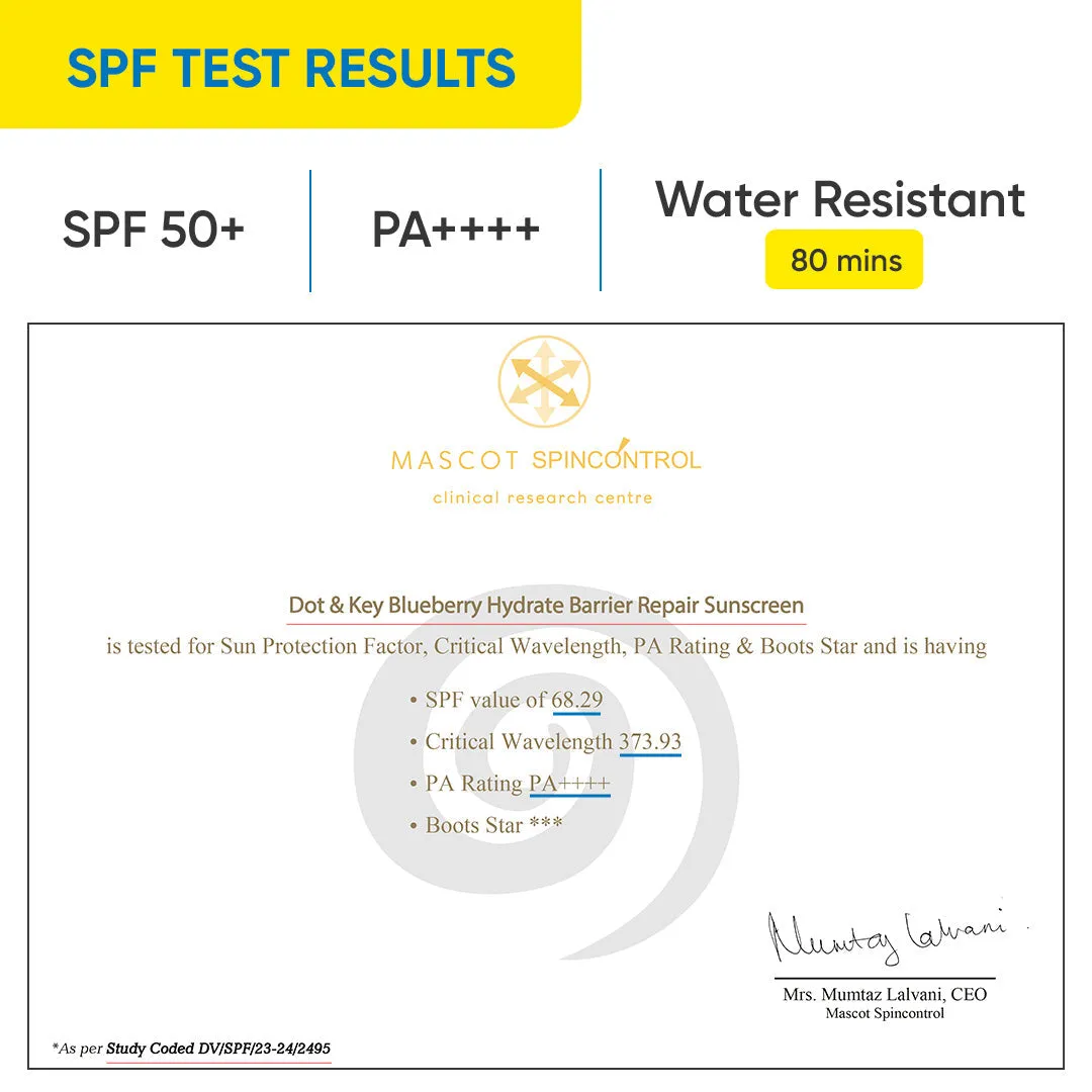 Barrier Repair Hydrating Sunscreen SPF 50  PA    