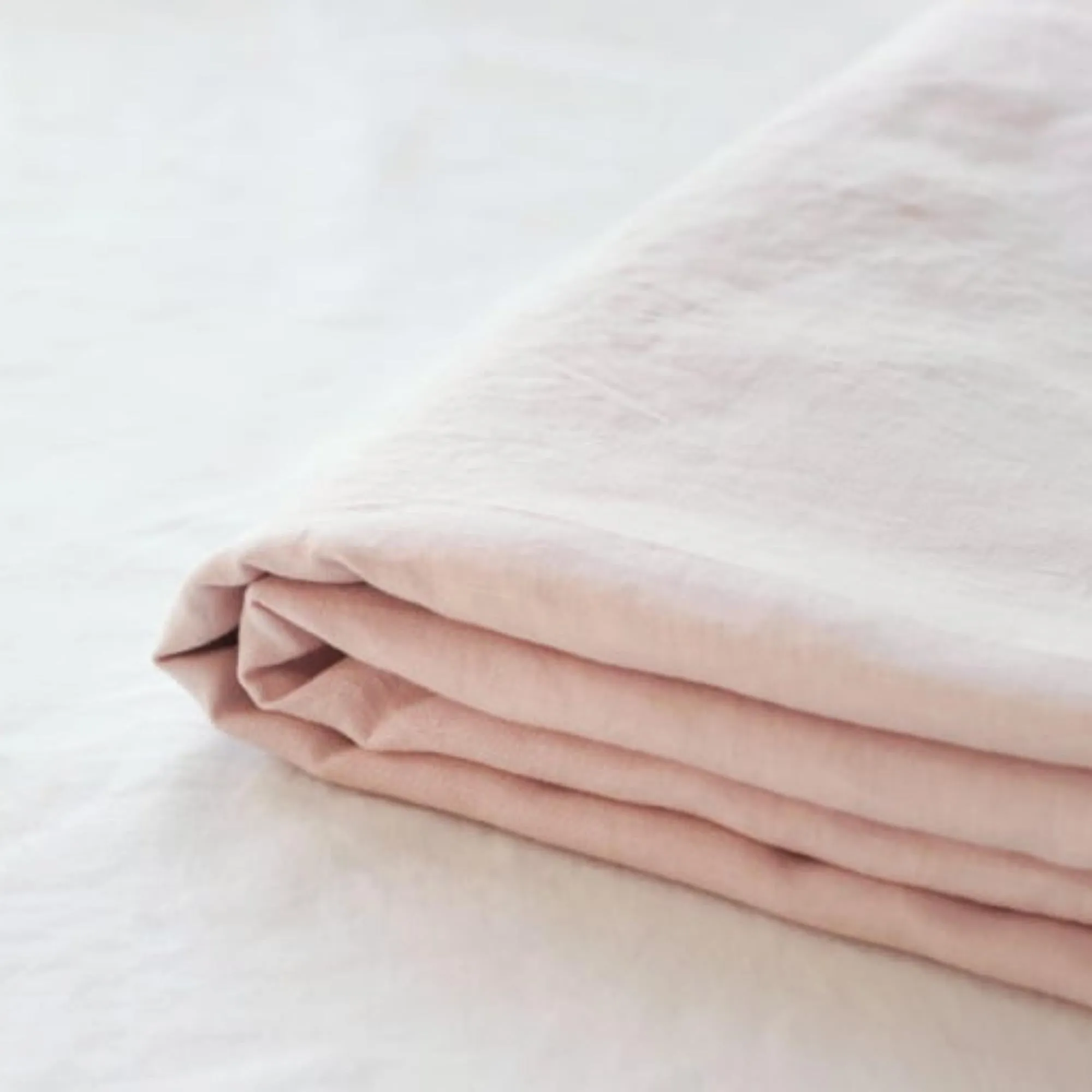 Blush Pink Linen Cot/Bassinet Sheet