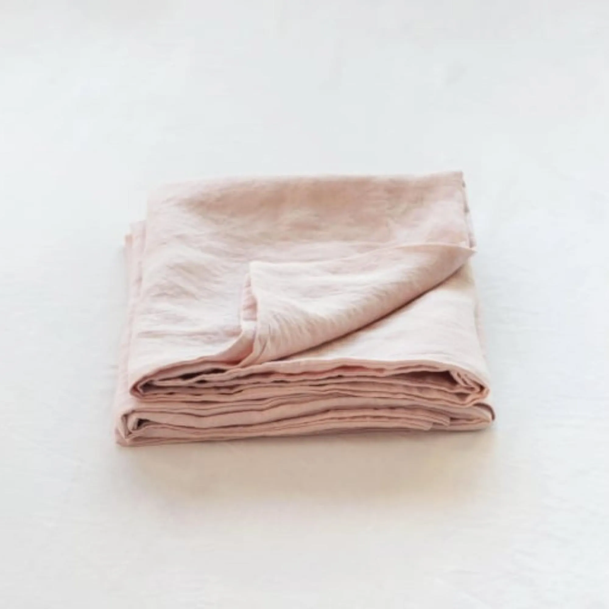 Blush Pink Linen Cot/Bassinet Sheet