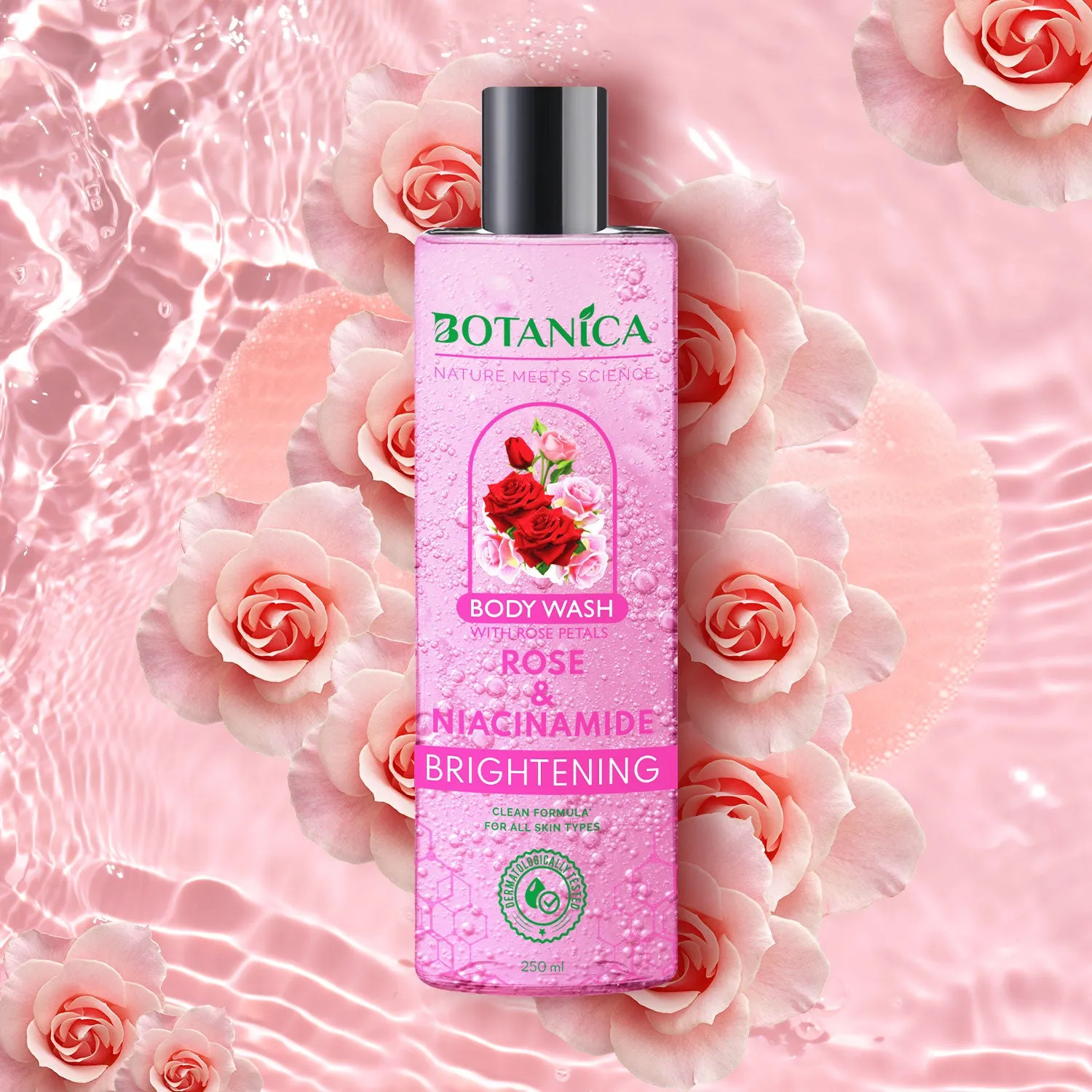 Botanica Rose Niacinamide Body Wash 250ml