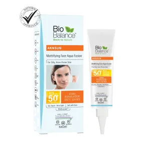 Chemical sunscreen Aknsun Mattifying Face Aqua Fusion 50  SPF- 40ml- Biobalance