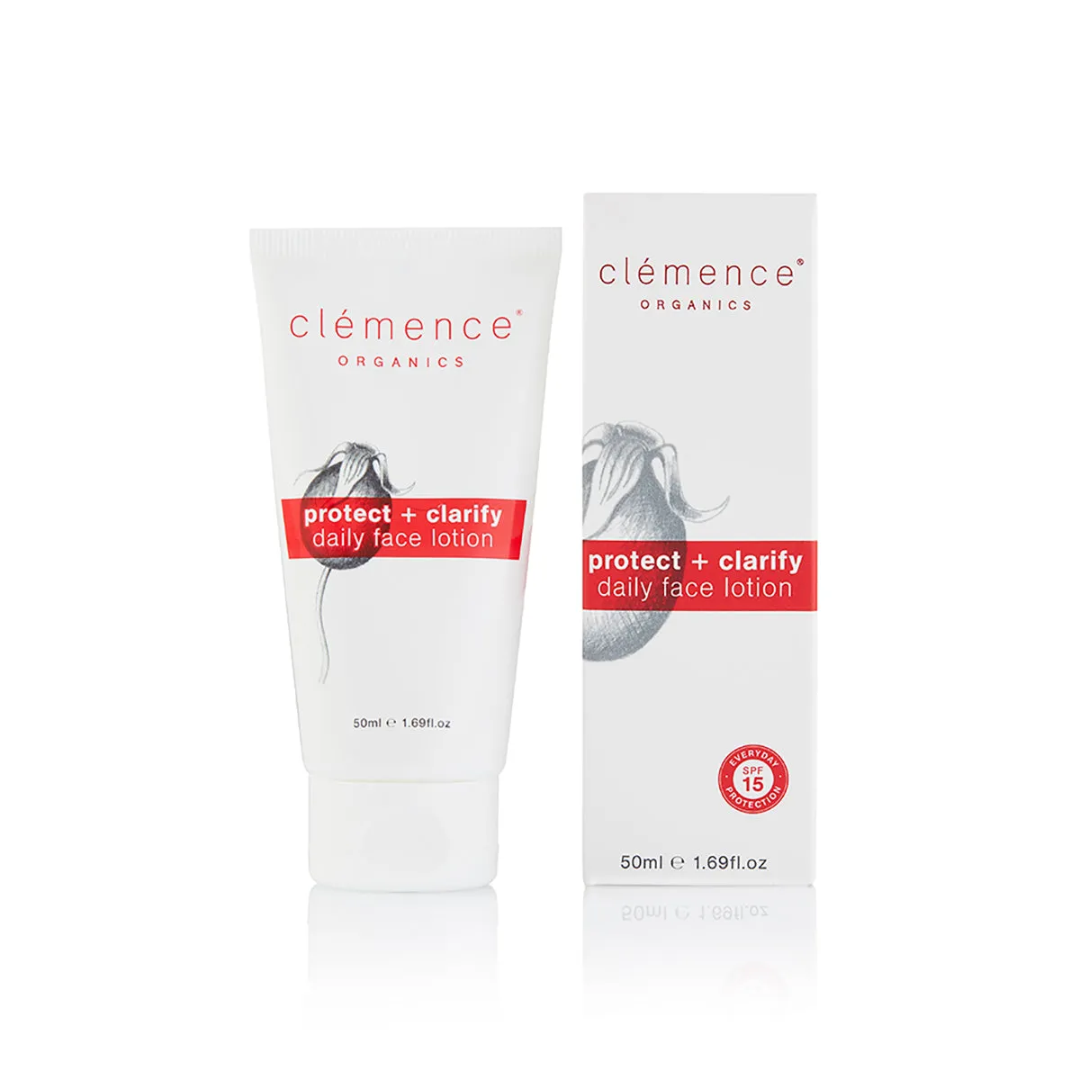 Clemence Organics Protect   Clarify Daily Face Lotion 50ml