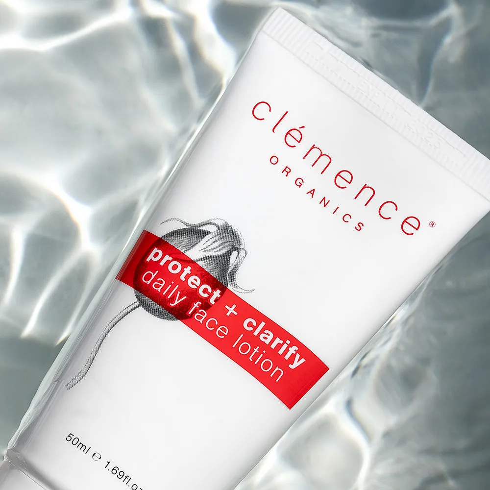 Clemence Organics Protect   Clarify Daily Face Lotion 50ml