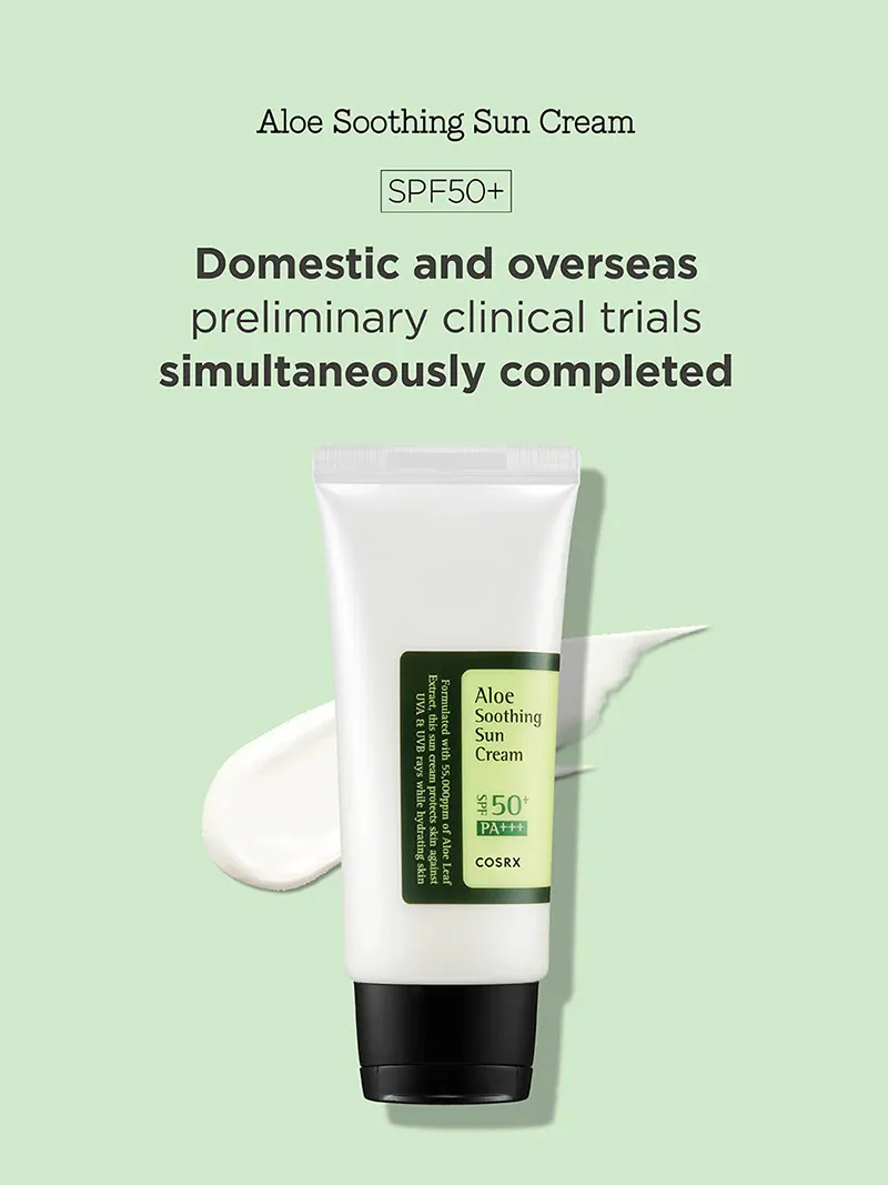Cosrx Aloe Soothing Sun Cream SPF50  PA    50ml