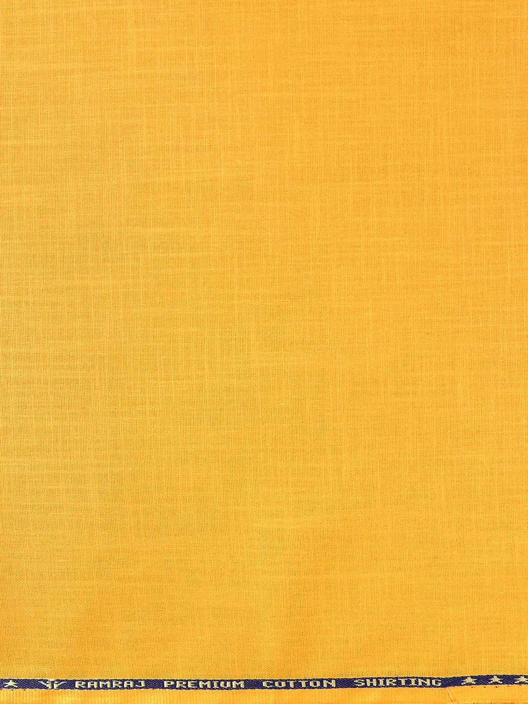 Cotton Rich Yellow Self design Shirting Fabric Hi-Tech
