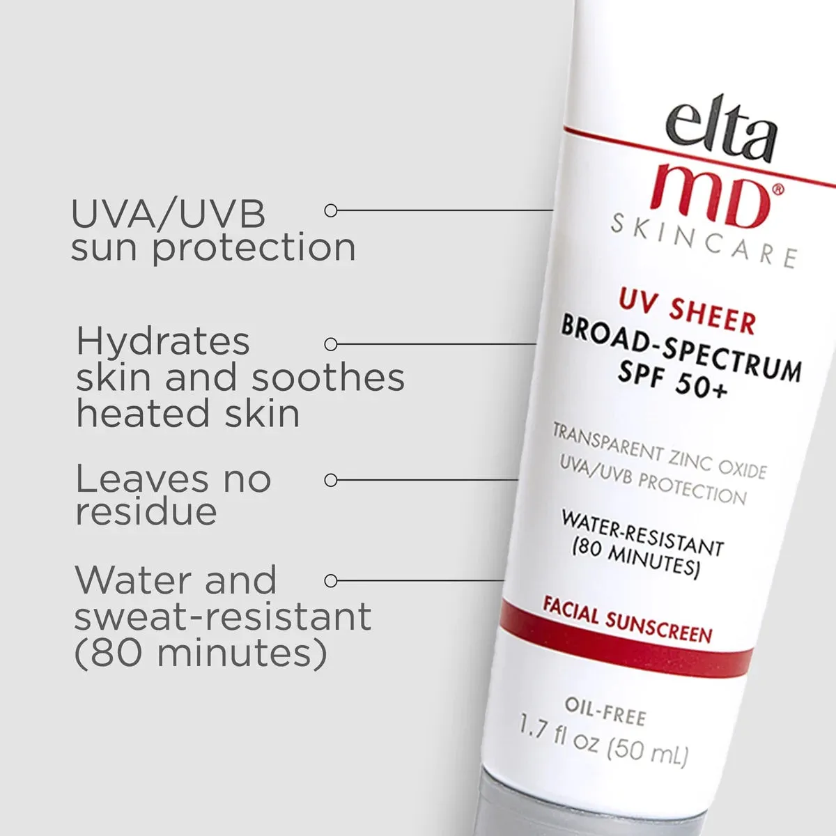 EltaMD UV Sheer Broad-Spectrum SPF 50  - Sheer Sunscreen