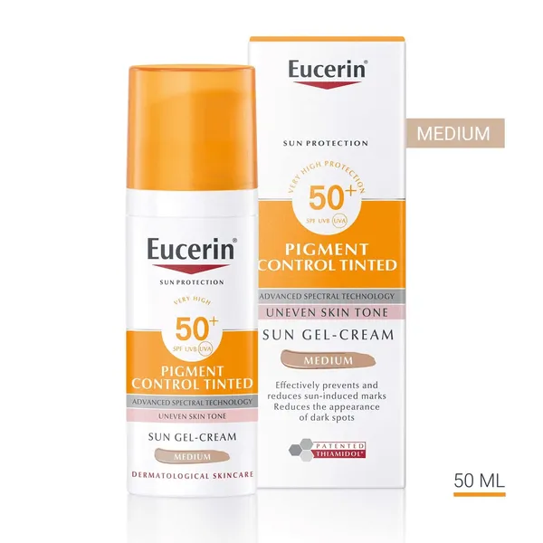 Eucerin - Pigment Control SPF 50  Sun Gel Cream Tinted Medium