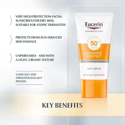 Eucerin Sensitive Protect Sun Cream SPF50 