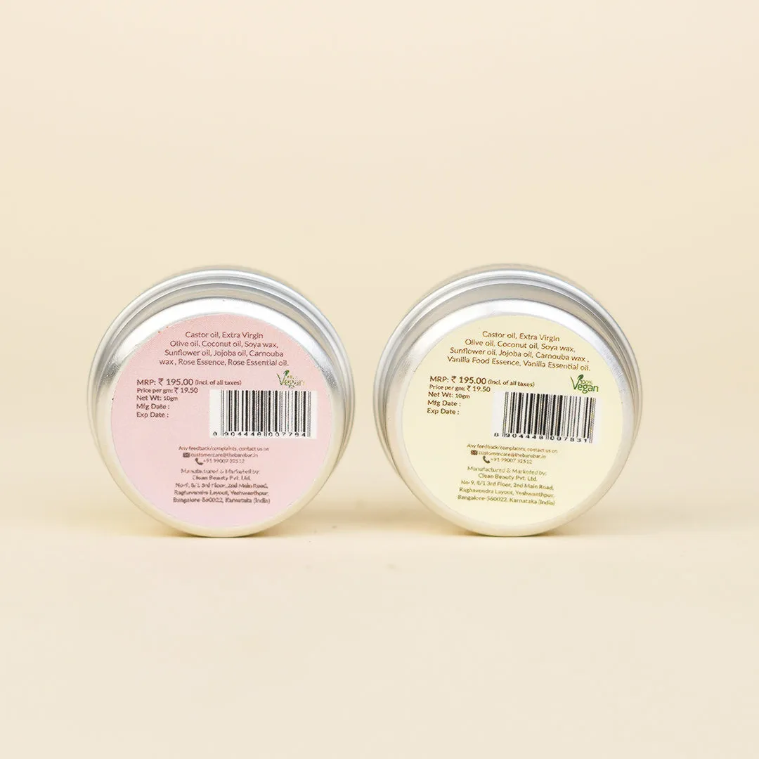 Gulab & Vanilla Lip Balm Duo