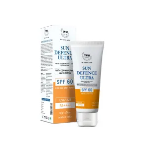 Sun Defence SPF 60 Cream with Glutathione | Protection Against UVA/UVB.