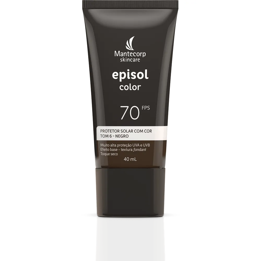 Sunscreen Episol Color Tone 6 - Black FPS 70 with 40ml - Mantecorp