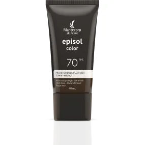 Sunscreen Episol Color Tone 6 - Black FPS 70 with 40ml - Mantecorp