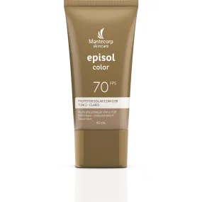 Sunscreen Facial Episol Color Tone 2 clear fps70 40ml - Mantecorp