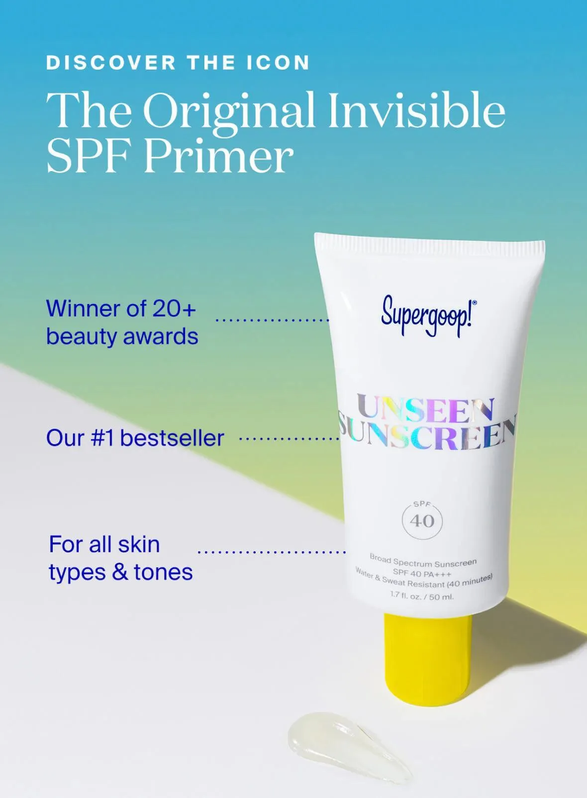 Supergoop - Unseen Sunscreen SPF 40 - 50ml