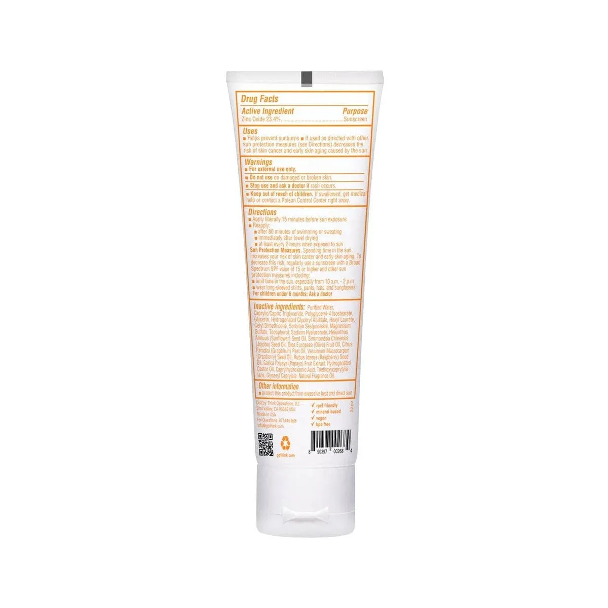 Thinkbaby Safe Sunscreen - 3oz